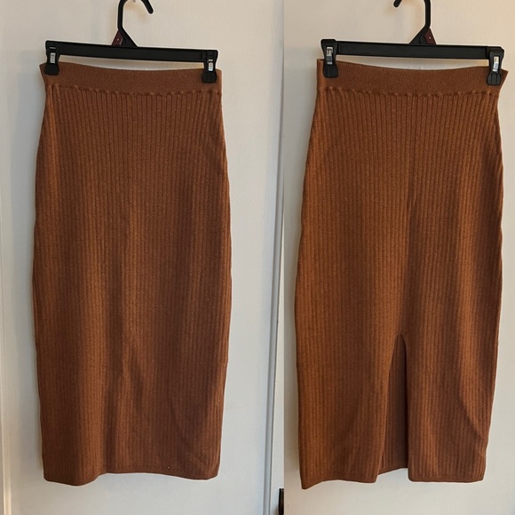 Free People Skyline Ribbed Midi Skirt - Picture 4 of 7